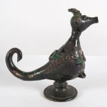 GREEN ART POTTERY EWER