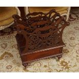 VICTORIAN MAHOGANY CANTERBURY