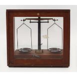 19TH-CENTURY CASED BALANCE SCALES