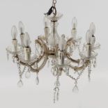 LARGE CRYSTAL CHANDELIER