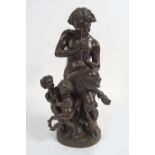 LARGE 19TH-CENTURY BRONZE SCULPTURE