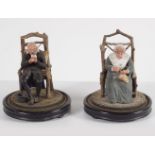 PAIR OF VICTORIAN POTTERY FIGURES