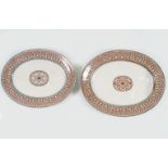 2 LARGE 19TH-CENTURY MINTON MEAT PLATTERS