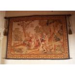 LARGE HANGING FRENCH TAPESTRY