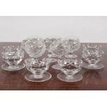 16 ASSOCIATED WATERFORD CRYSTAL FRUIT BOWLS