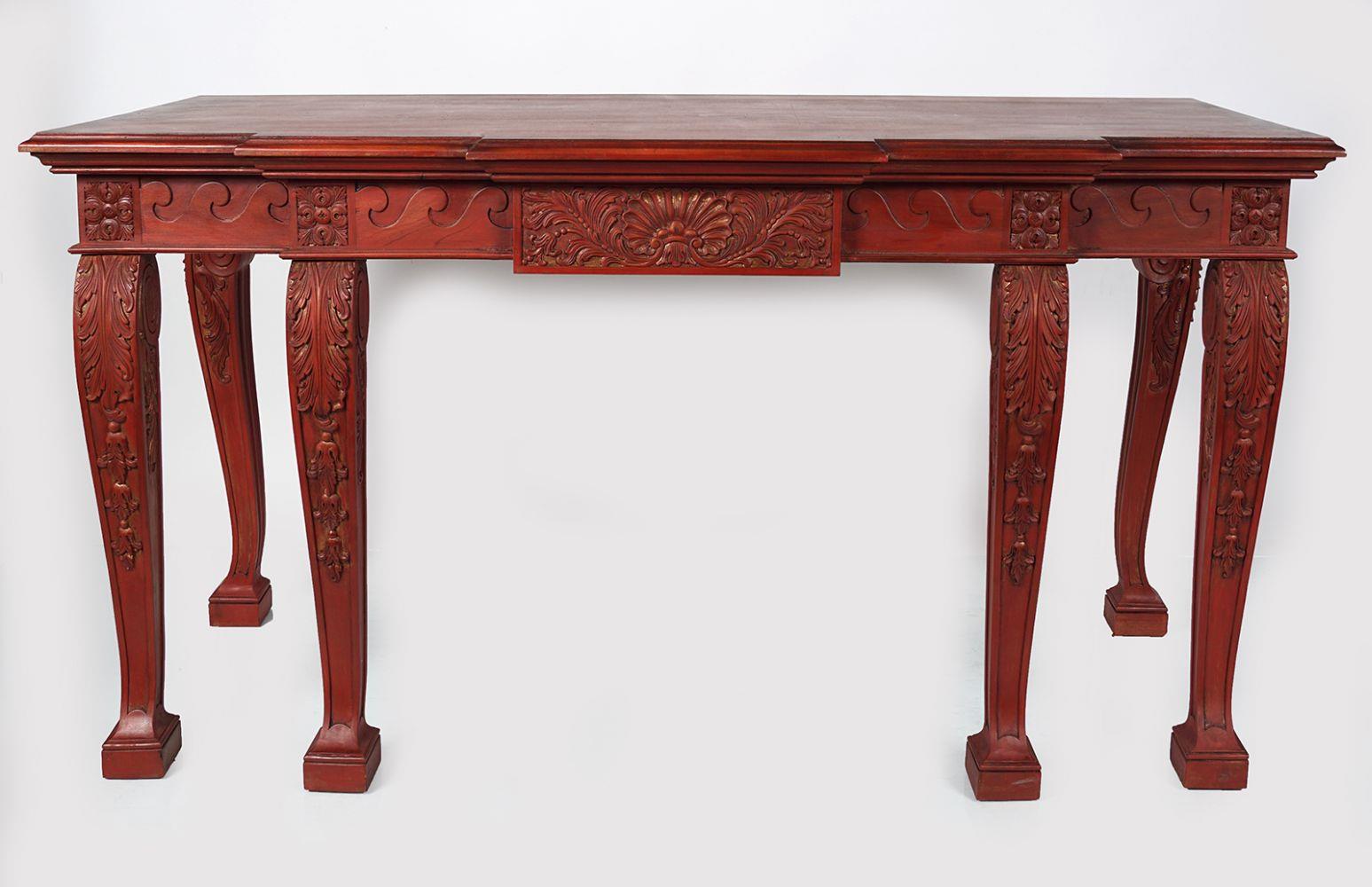 LARGE WILLIAM KENT STYLE CONSOLE TABLE
