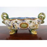 19TH-CENTURY MAJOLICA CENTREPIECE