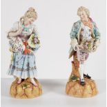 PAIR OF 19TH-CENTURY SITZENDORF FIGURES