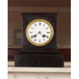 19TH-CENTURY MARBLE MANTEL CLOCK