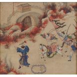 PAIR OF 18TH-CENTURY CHINESE WATERCOLOURS