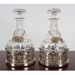 PAIR OF IRISH CRYSTAL DECANTERS