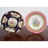 CROWN DERBY STYLE PORCELAIN CABINET PLATE