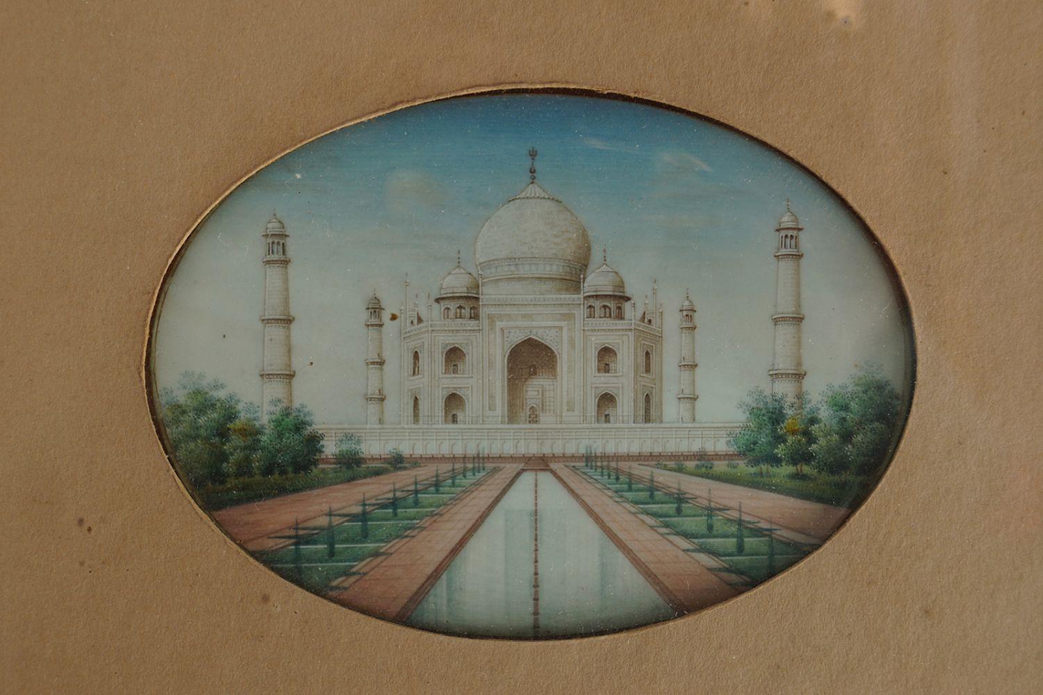 19TH-CENTURY PAINTING OF THE TAJ MAHAL - Image 2 of 2