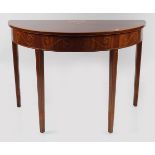 GEORGE III MAHOGANY & INLAID CONSOLE TABLE