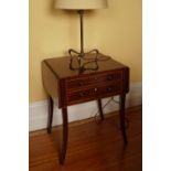 SMALL REGENCY PERIOD MAHOGANY & INLAID SOFA TABLE