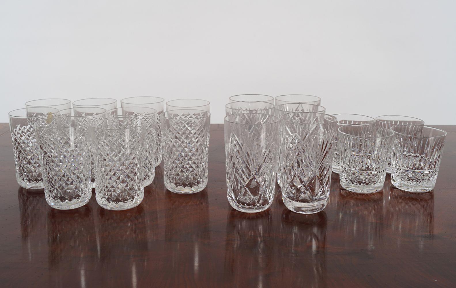 20 WATERFORD CRYSTAL TUMBLERS