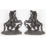 PAIR OF 19TH-CENTURY SPELTER SCULPTURES