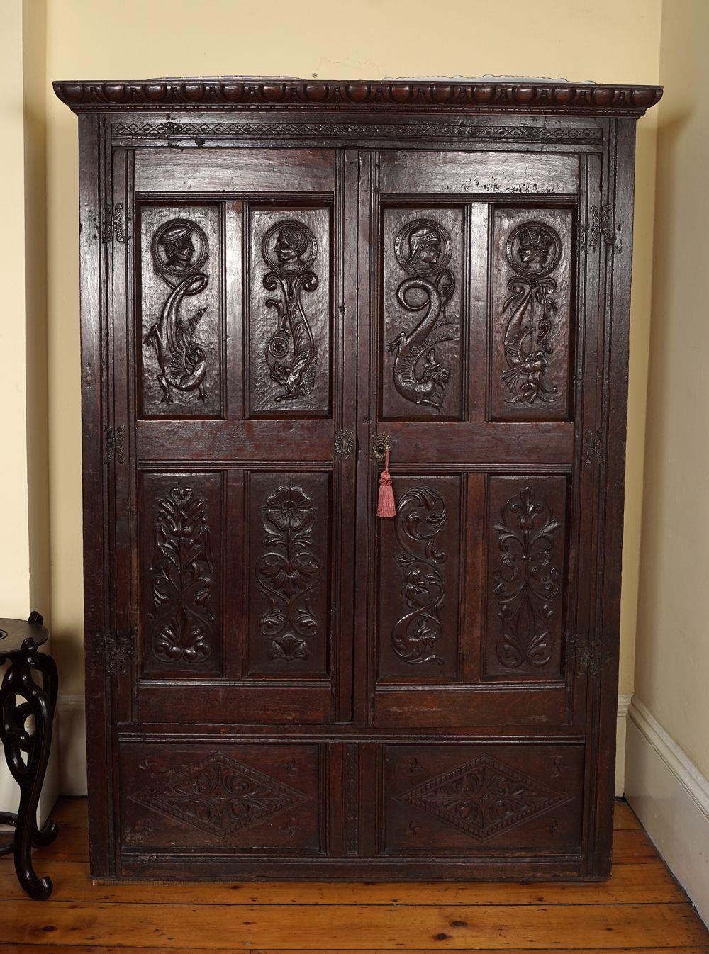 19TH-CENTURY OAK ARMOIRE