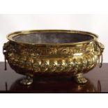 REGENCY BRASS JARDINIERE