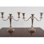 PAIR OF SHEFFIELD CANDELABRAS