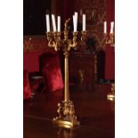 PAIR OF ORMOLU CANDELABRAS