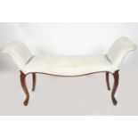 GEORGE III MAHOGANY WINDOW SEAT