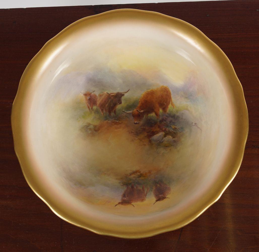 ROYAL WORCESTER STINTON PARCEL-GILT BOWL - Bild 2 aus 5