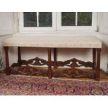 19TH-CENTURY WALNUT WINDOW SEAT