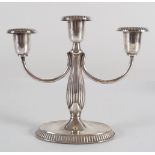 EDWARDIAN SILVER-PLATED CANDELABRA