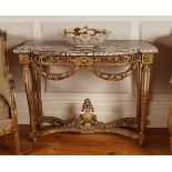 19TH-CENTURY CARVED GILTWOOD CONSOLE TABLE