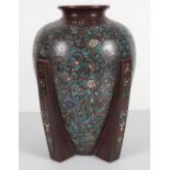 19TH-CENTURY CHAMPLEVE ENAMELLED VASE