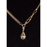 FABERGE EGG PENDANT AND CHAIN