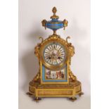 19TH-CENTURY ORMOLU & SÈVRES MANTEL CLOCK