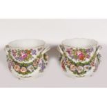 PAIR OF FRENCH PORCELAIN JARDINIERES