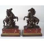 PAIR 19TH-CENTURY BRONZE SCULPTURES