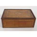 REGENCY STRAW-WORK SEWING BOX