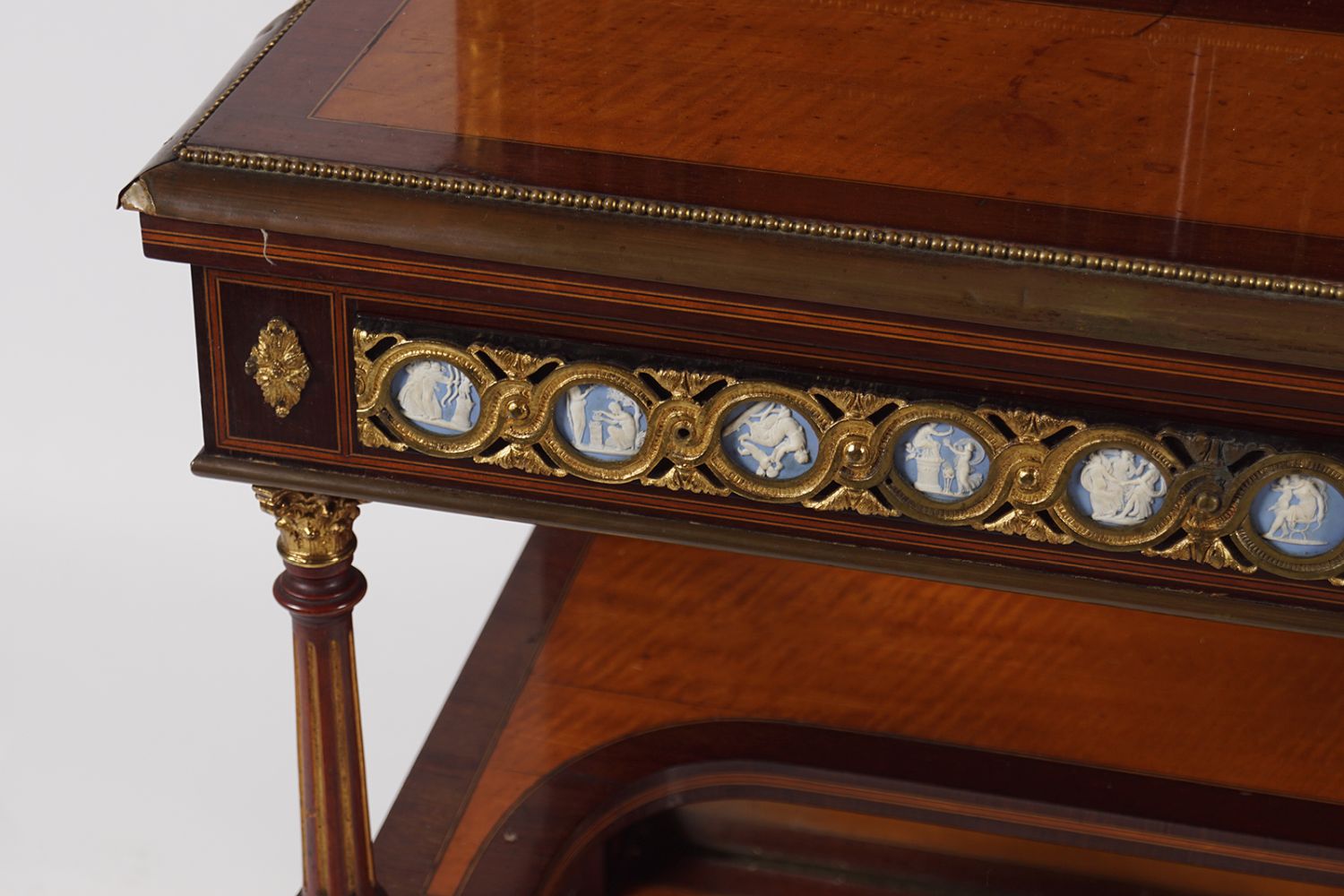 19TH-CENTURY SATINWOOD BONHEUR DU JOUR - Image 3 of 6