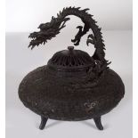 SIGNED JAPANESE DRAGON KORO BRONZE