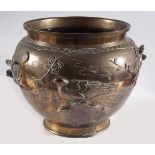 LARGE JAPANESE MEIJI BRONZE URN