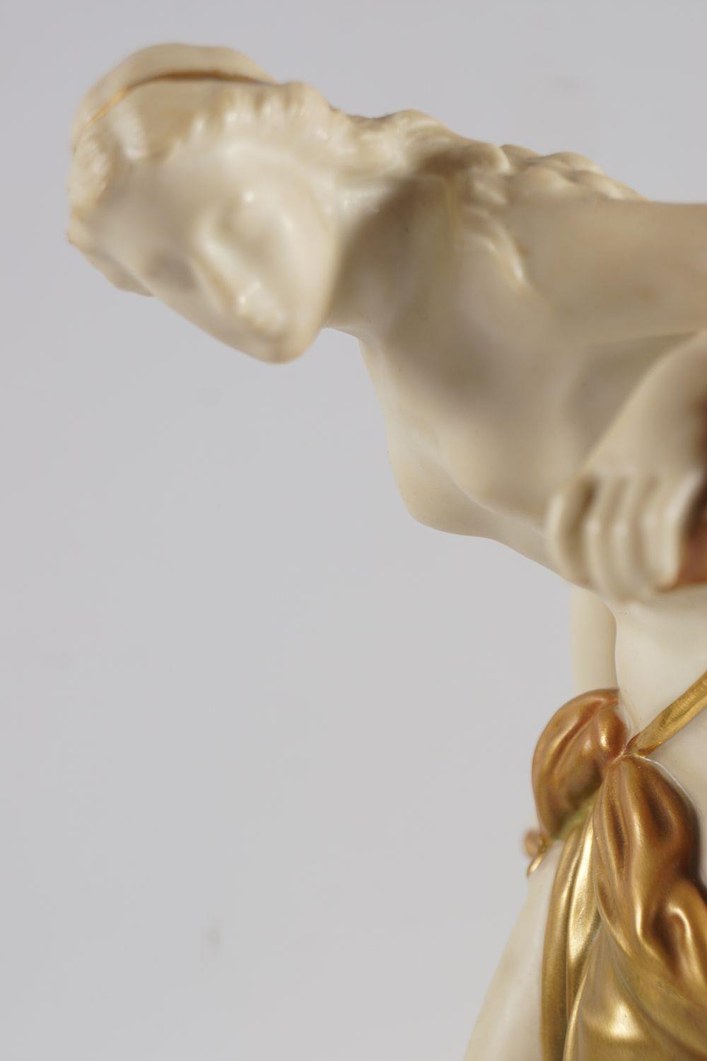 ROYAL WORCESTER PARCEL GILT FIGURE - Image 2 of 3