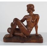 EARLY 20TH-CENTURY HARDWOOD SCULPTURE