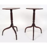 PAIR REGENCY STYLE MAHOGANY WINE TABLES