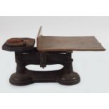 19TH-CENTURY CAST IRON WEIGHING SCALES