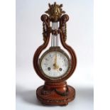 19TH-CENTURY FRENCH SATINWOOD & ORMOLU CLOCK