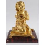 19TH-CENTURY FRENCH GILT BRONZE SCULPTURE