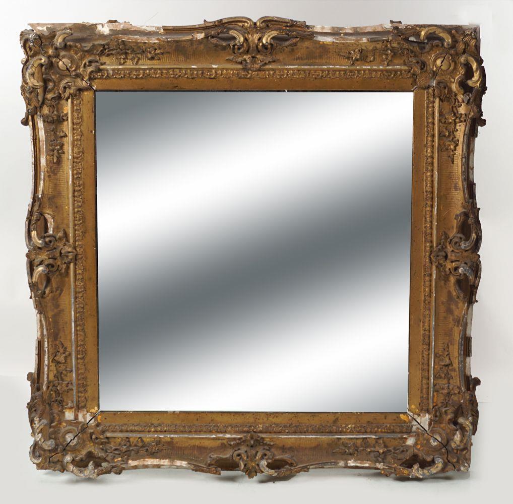 LARGE 19TH-CENTURY GILT FRAMED MIRROR