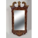 19TH-CENTURY MARQUETRY FRAMED PIER MIRROR