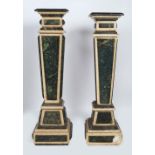 PAIR DESIGNER MARBLE COLUMNS