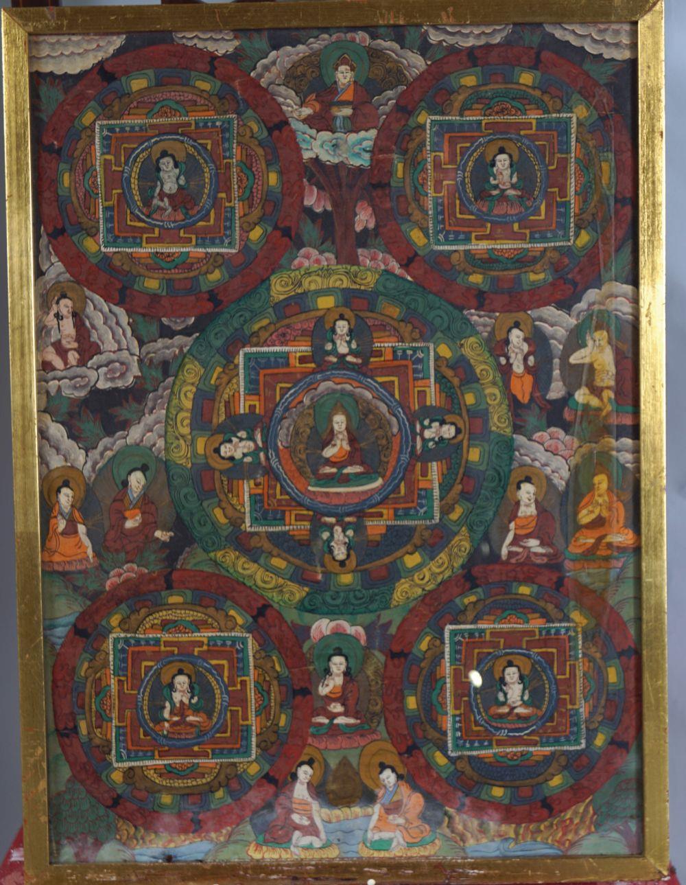 QING PERIOD SINO TIBETAN THANGKA - Image 4 of 5