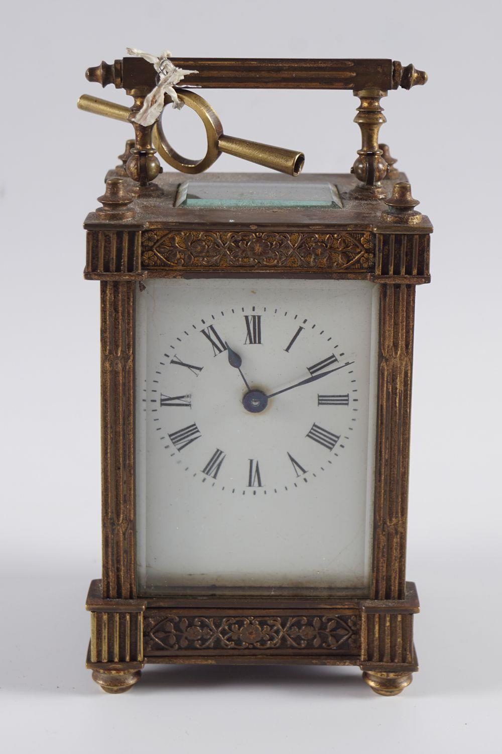 19TH-CENTURY FRENCH BRASS CARRIAGE CLOCK